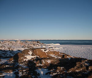 Sea-ice gone on the seaward-side of Kazak Island