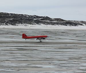 Basler JKB landing at Davis