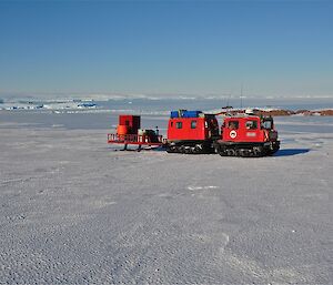 Hägglunds heading back to station from Iceberg Alley