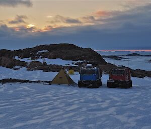 Campsite at Macey peninsular