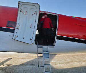 Cathie Young about to leave Davis by Basler 2012