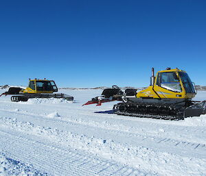 First day grooming Plough Island skiway