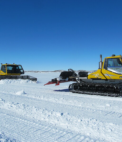 First day grooming Plough Island skiway