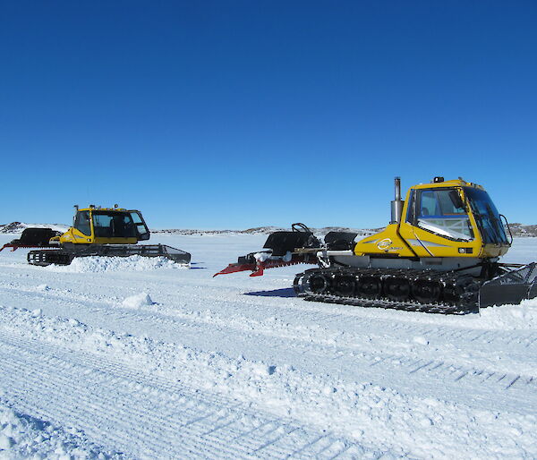 First day grooming Plough Island skiway