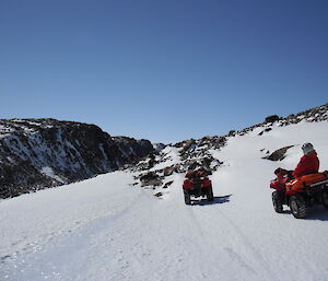 Davis expeditioners at Trajer Ridge