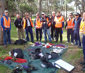 Search & rescue equipment laid out