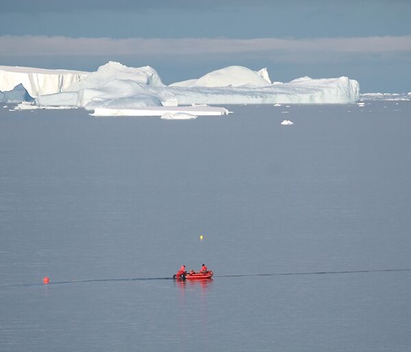 IRB out on the water checking the fuel line on a perfect day