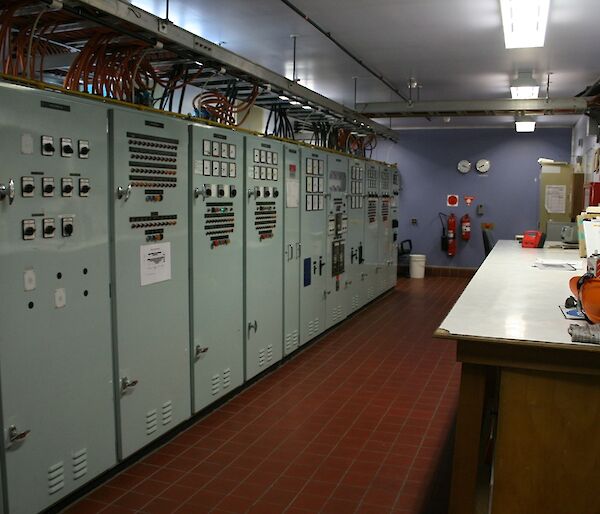 The main electrical control panel