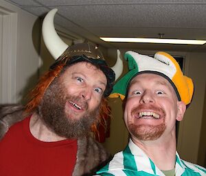 Rich the Jester and Dr Bob the Viking