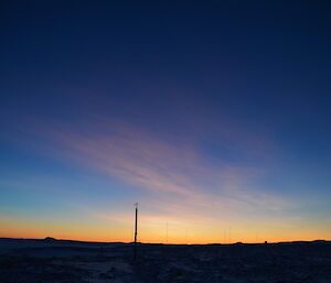 Horizon photo showing polar stratospheric cloud, 7 July