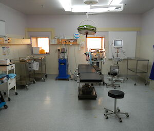 Photo of the medical equipment in the surgery