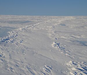 Looking across the ice plateau