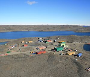 Photo of Davis station taken from a helicopter earlier this season