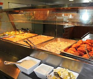 Photo of food served on the ship