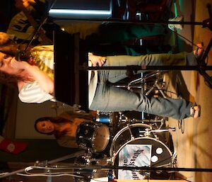 Female Lead singer with the band