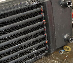 Photo of a turbo intercooler