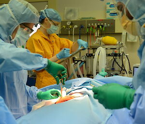 Expeditioners in medical surgery