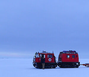 Oversnow vehicle towing sled