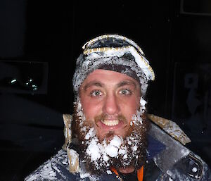 Josh with a frozen beard