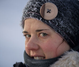 Close up photo of expeditioners face