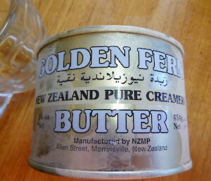 Tinned butter