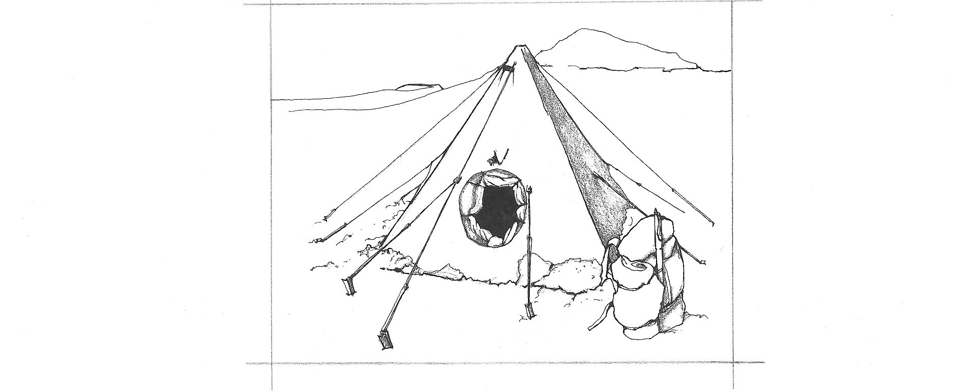 Sketch of a tent