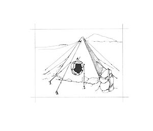 Sketch of a tent