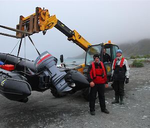 IRB being carried by the tractor