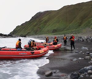 The boats at Hurd Point