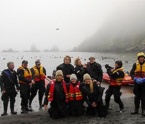 The circumnavigators group posing for a photo