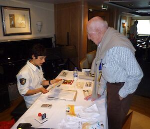 Ranger Bree running post office services onboard the Orion