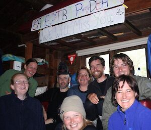 The group who farewelled Dean at Green Gorge