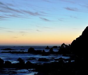 The sunset at Hurd Point