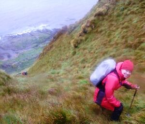 Descent route at Green Gorge