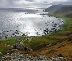 Sandell Bay on the west coast