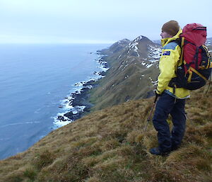 Andrew taking in the wonderful views