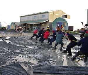 Kiwi’s v’s Aussies Game 2 expeditioner tug-a-war