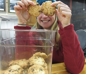 Karen and her choc chip cookies