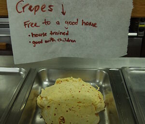 photo of crepes in kitchen server