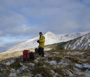 Stephen at Mt Elder