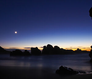 Sunset over the west coast