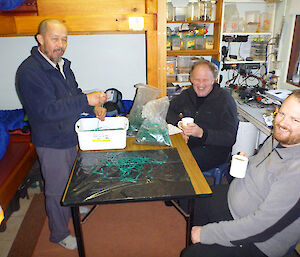 Robby, Colin and Matt the marine debris survey team
