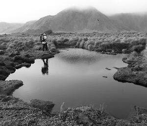 Colin on the featherbeds