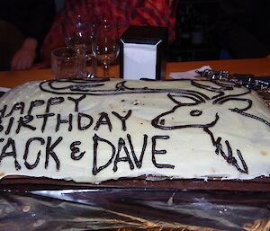 Birthday cake for Jack and Dave