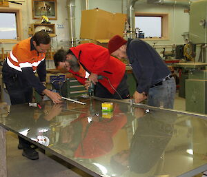 Tom, Ray and Robby working on the kitchen renovation