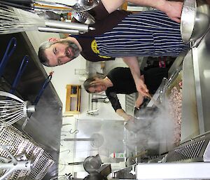 Jane and Pete cooking up a storm