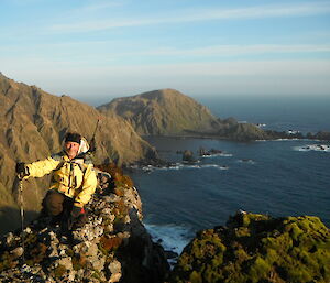 Garry overlooking the southwest coast