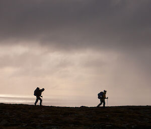 Cam and Kelly on the plateau