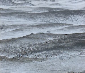 Snow covered plateau