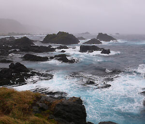 Rough seas at Cormorant Point